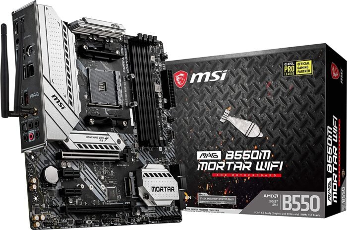 MSI MAG B550M Mortar WiFi Gaming Motherboard (AMD AM4, DDR4