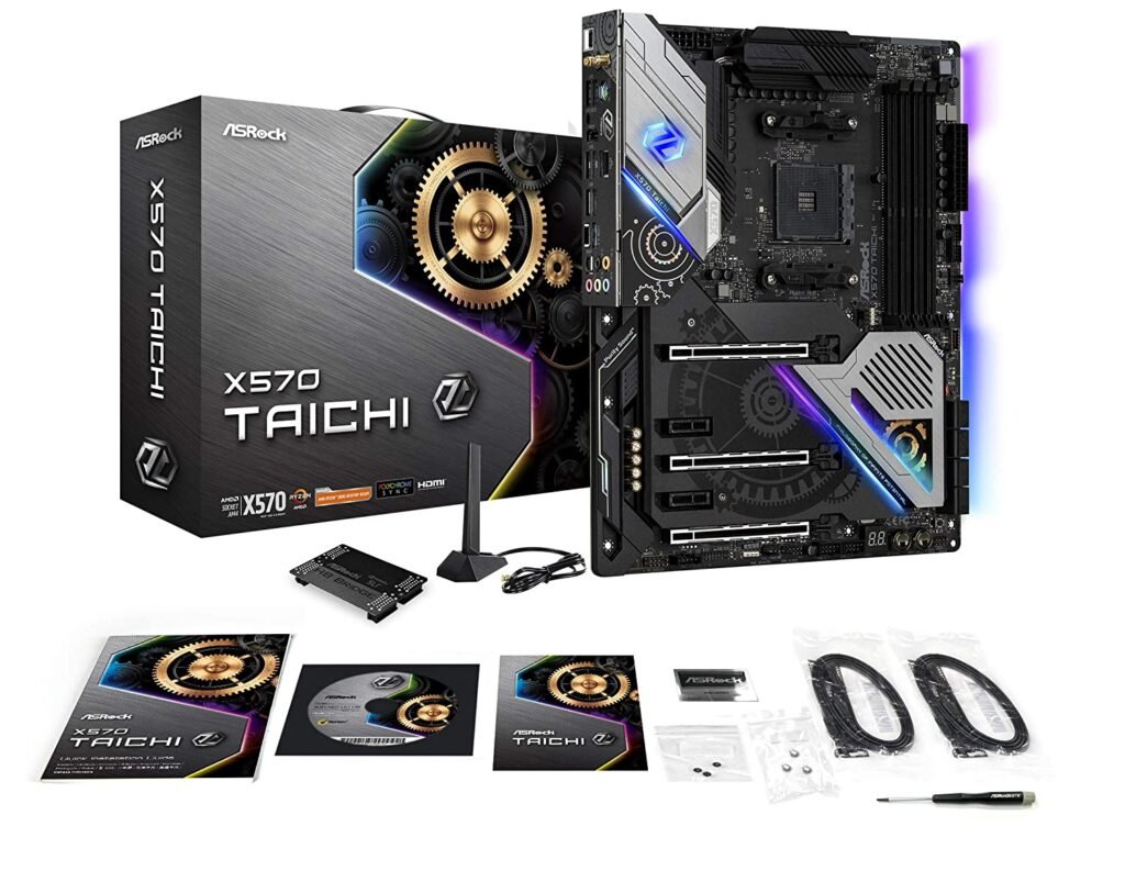 ASRock X570 Taichi Wifi (AM4/M.2/DDR4/HDMI/ATX) Gaming Motherboard