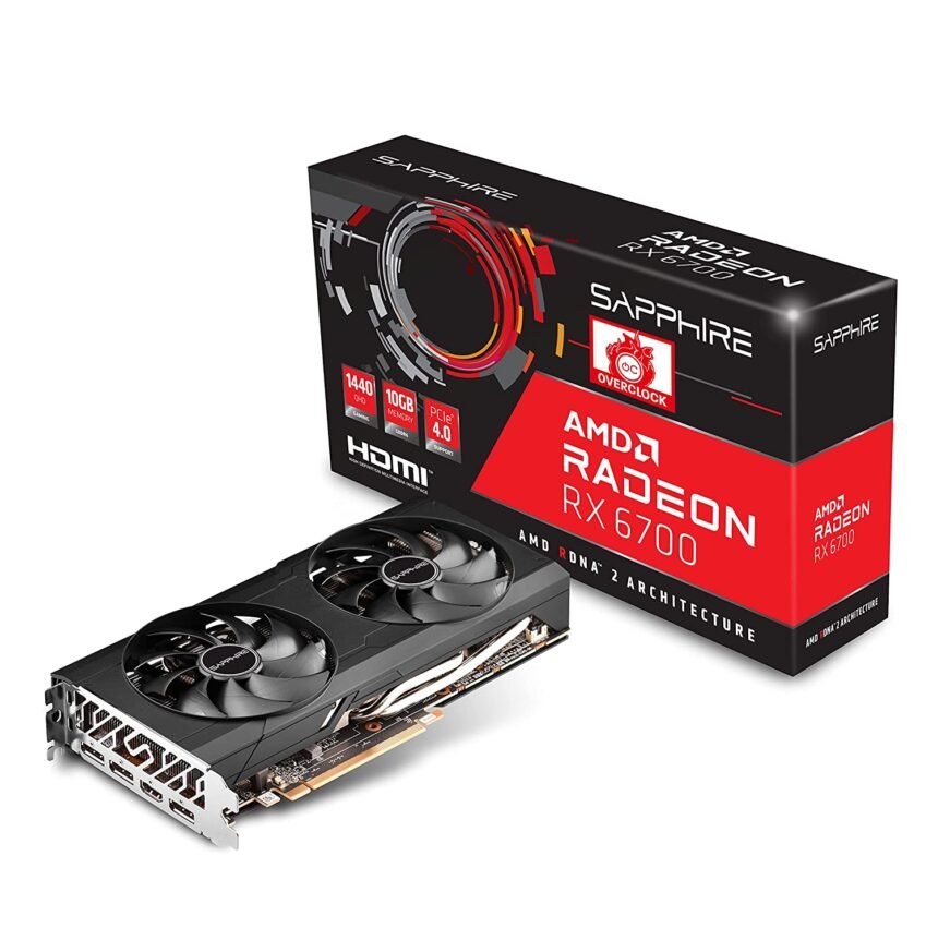 Sapphire AMD Radeon RX 6700 gddr6 Graphic Card with 10 GB GDDR6 ...